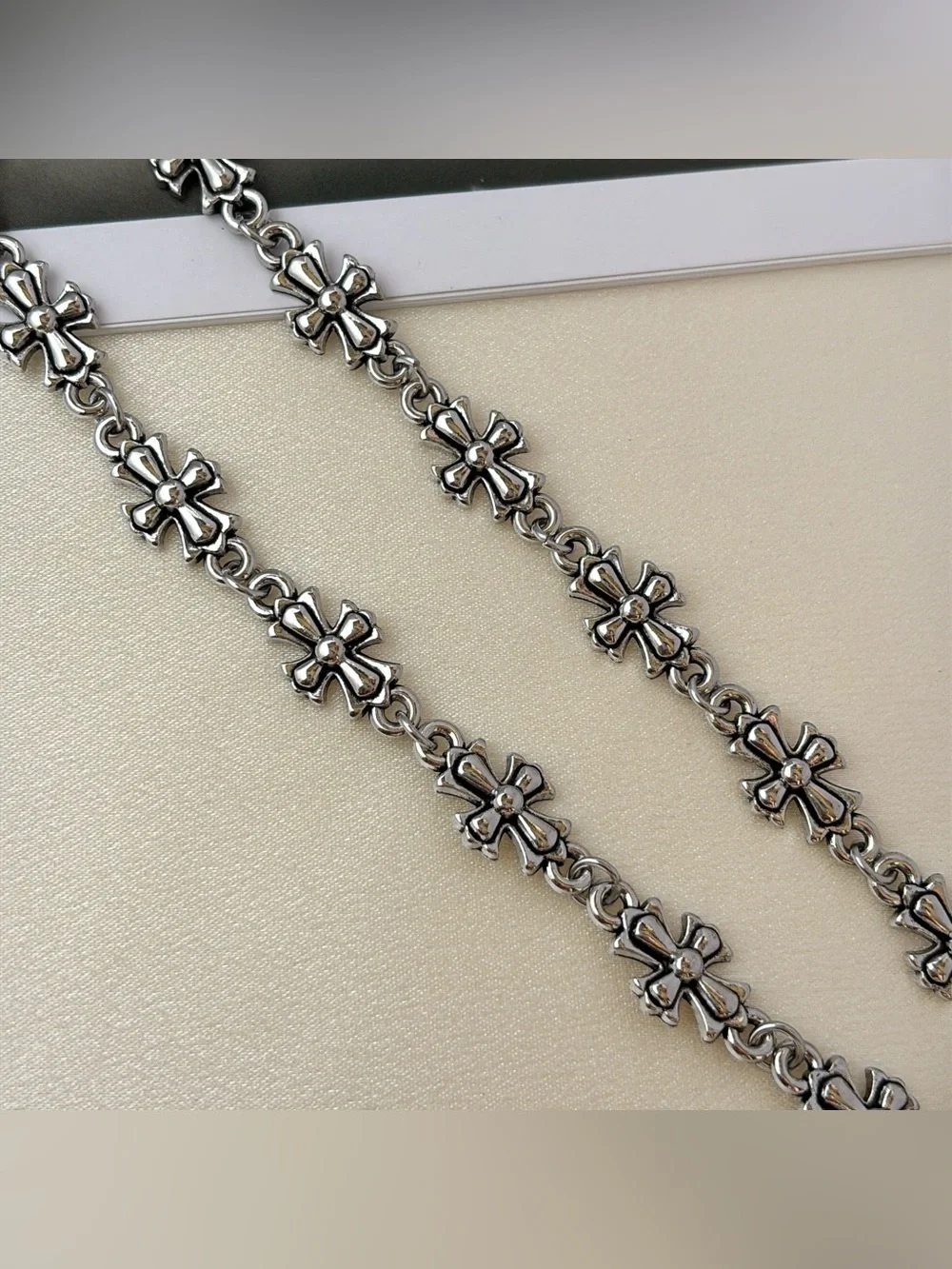 Cross Link Chain Necklace for Men Women Punk Hip Hop Streetwear Unisex Necklace